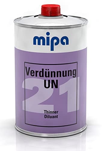 MIPA Verdünnung UN 21 für Streichlacke + 1K Lacke + Kunstharzlack Autolack 1 Ltr