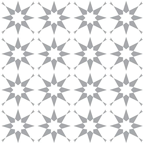 Create Your World Patio Tile Reusable Stencils for 30cm, 45cm and 60cm Garden slabs, Walls, Floors & Furniture Stardust Design (60CM X 60CM)