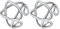 ChicSilver Faux Piercing Cartilage Oreille- Clips d’Oreille Star