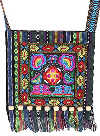 Kostüm Zubehör 60er 70er Hippie Tasche bunt Karneval Fasching
