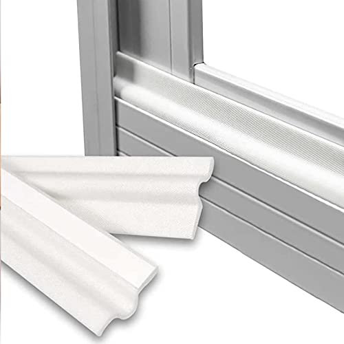 Jc.upin 236 Inch Draught Excluder for Doors Frame Windows Seal Strip UPVC Window Draft Weather Stripping, Self-Adhesive Insulation, Sound Proof Tape, Wind Blocker Insulation 6M, White