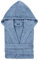 TRAMAS+ Peignoir de Bain 100% Coton Homme et Femme, 450g, Capuche, Ceinture Ajustable, 2 Poches, Haute Absorption, Doux et Confortable, Certifié OEKO-TEX - L, Indigo