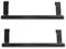 Stainless Steel Over Door Towel Bar - 2 Pack, 9 Inch, Kitchen & Bathroom Towel Holder