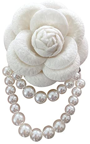 JAWSEU Damen Broschen Pins Kamelie Seidenstoff Blume Pin Brosche, Kamelie Revers Hut Corsage Kleid Broschen Pin Blumenschmuck Für Hochzeit Bräute Schmuck Geschenke