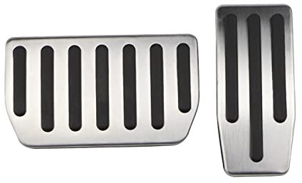 HYRAM Auto Auto Pedale Fit for Tesla Model S Modell X 2016-2020 Gas Kraftstoff Bremse Fuß Rest Pedal Pads matten Abdeckung Zubehör Pedale (Size : 2Pcs Without Rest)