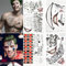 4 Blätter Halloween Clown Temporäre Tattoos – Joker Tattoo Abziehbar Aufkleber für Cosplay, Halloween, Karneval und Horror-Nächte