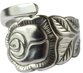 Rosen Besteckschmuck Ring, ca. 68 (21,8) Ring aus Besteck
