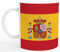 Taza bandera de España. Taza de café de cerámica. 350 ml. Bandera española.