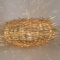 Casa Moro Rattan Lampe MIA M Ø 50 cm aus Natur Rattan & Eisen handgefertigte Boho Chic Pendelleuchte Korbgeflecht Hängelampe LP004-M