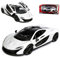 Motormax McLaren P1 Coupe Weiss Schwarz Ab 2013 1/24 Modell Auto mit individiuellem Wunschkennzeichen