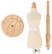 Mini Weibliches Schaufensterpuppen 50-56cm Verstellbare Höhe Torso Kleid Nähen Schneiderpuppen Weibliche Schneiderpuppen mit Holzsockel für Schneiderei Schaufenster