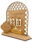 YKHSUAOURamadan Dekorationen Countdown-Kalender für Zuhaus,DIY Holz Eid Mubarak Ornament Dekorationen,Eid Mubarak Dekoration Ramadan aus Holz Countdown-kalender Ornament (B)
