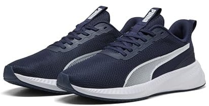 PUMA Mixte Flyer Lite 3 Chaussure de Course sur Route, Navy White, 42.5 EU