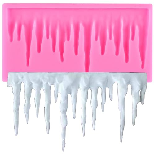 XMOLDNMS Eiszapfen Silikon-Fondantformen für Kuchendekoration, Cupcake-Topper, Süßigkeiten, Schokolade, Polymerton, Gummipaste