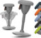 QIGEEKU Verstellbarer Stehtischstuhl, ergonomischer Stehhocker, Wackelhocker, 49,3 - 69,2 cm, aktives Sitzen, Balance-Stuhl, rutschfeste Unterseite, 360° drehbarer Bürostuhl für Büro, Zuhause