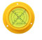 Sileduove Aluminium Runde Präzisions-Wasserwaage, FÜR Wasserwaage Libelle c Blase Runde Libelle Boden Leveler Caravan(Yellow)