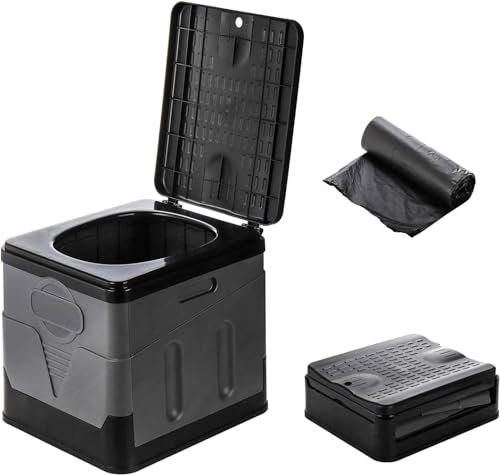 DKLIMA Level tragbare Toilette fur VW Golf 2021 Autos, Innen- und Außentoilette, Reise Toilette, Camping tragbare Toilette