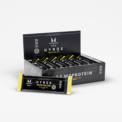 Myprotein PRO x HYROX THE Re-Fuel Bar | 22g Protein & 32g Carbs | Supports Post-Workout Recovery & Muscle Repair | High-Protein Energy Bar with Oats | Low Sugar & Vegetarian | 12 x 70g Bars
