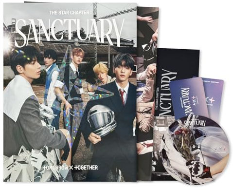 TXT - [The Star Chapter: SANCTUARY] (Standard - KNIGHT Ver.) Photobook + Poster + CD + Postcard + Sticker + License Card + Photo Card + 5 Extra Photocards