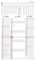 3-Monatskalender Streifenplaner 2026 - Büro-Kalender 33x58,8 cm (geöffnet) - mit Datumsschieber - Zettler - 955-0011