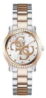 Guess Damen Analog Quarz Armbanduhr Annette