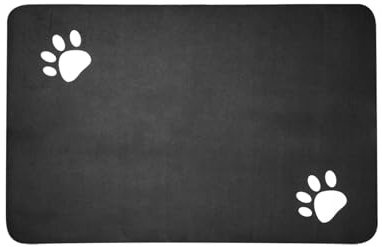 Tapis Chat Gamelle Absorbant,40 × 60 cm Tapis pour Gamelle Chien Antidérapant,Tapis Gamelle Chien de Diatomée,Séchage Rapide Tapis Absorbant pour Gamelle Chat