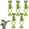 Mounteps Frosch Pflanzenständer, Netter Frosch Blumentopf Hugger Pflanze Klettern Fixture Clips,Mehrzweckfrosch Pflanzgefäß Dekor Pflanze Rebe Traktion für Garten Topf (3)