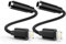 [Apple MFi Certified]2 Pack iPhone 3.5mm Headphone Adapter, Lightning to 3.5mm Earphone Jack Adapter Aux Audio Dongle Converter for iPhone 14/13/12/11/11 Pro/XR/X/XS/8/7/7Plus (Black)