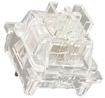 SEAYACK RGB-Tastatur, 3-polig, linear, schneller, linear, mechanisch, Pfirsich-Panda, Kristall, Zitronen-Silber
