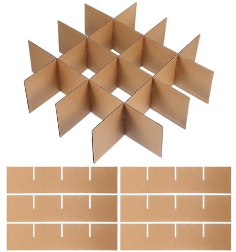 SHINEOFI Moving Box Glasses Divider Kits for Moving Cardboard Box Divider Paperboard Partition for Glassware Dish Packing Easy Installation Protective