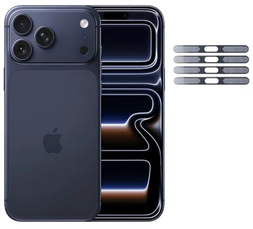 Metal Dustproof Net for iPhone 17 Pro Max, Earpiece Speaker Hole Anti-dust Mesh Protector Only fit for iPhone 17 Pro Max 6.9 inch - Deep Blue 4 Pcs