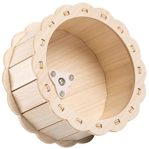Holz Hamsterlaufrad Sonnenblume Geräuschlos, Interaktives Spielzeug