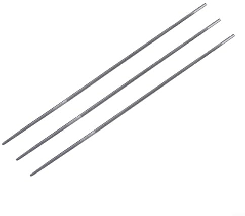 Solaughguy Lot de 3 limes à tronçonneuse de 3,5 mm pour chaîne de 3,2 mm, compatible Oregon, outil d'affûtage de chaîne en métal avec design durable résistant à l'usure pour une utilisation en