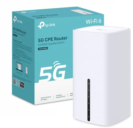 New TP-Link Archer NX505 5G Router with SIM Slot, AX3000 WiFi 6 Router | Up to 6.47Gbps Download Speed, EasyMesh, VPN Support, 3×Gigabit Ethernet Ports, Plug & Play, WPA3 Security, App Control