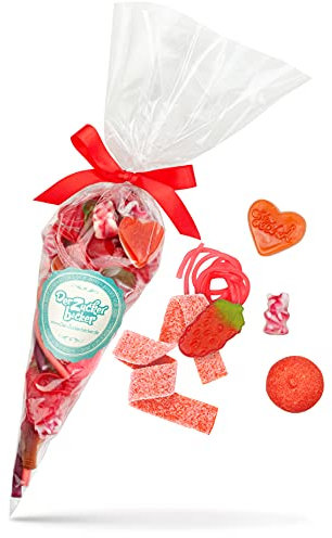 Rothäppchen: 300g Süßigkeiten-Tüte gefüllt mit einer Mischung roter Fruchtgummis