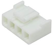 2X NVR-04 Plug Wire-Board Female 5mm PIN: 4 Colour: White JST