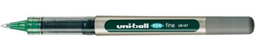 Tintenroller uni-ball EYE Fine, Schaft metallic, Strichstärke 0.4mm, grün