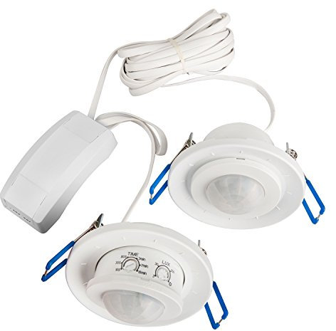 Maclean MCE143 Dual-Movement Pir Motion Detector Built-in Range 8m / 1200W/300W (MCE143)