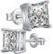 Ohrstecker Damen Herren 925 Sterling Silber Zirkonia Diamant Ohrstecker 6mm