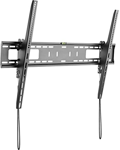 StarTech.com TV Wall Mount supports 60-100 inch VESA Displays (165lb/75kg) - Heavy Duty Tilting Universal TV Wall Mount - Adjustable Mounting Bracket for Large Flat Screens - Low Profile (FPWTLTB1)