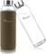 Ryaco Trinkflasche aus Glas 550ml/18oz,Glasflasche mit Neoprenhülle,Glastrinkflasche mit Schraubverschluss,Wasserflasche Glas für heiße kalte Getränke,spülmaschinenfest