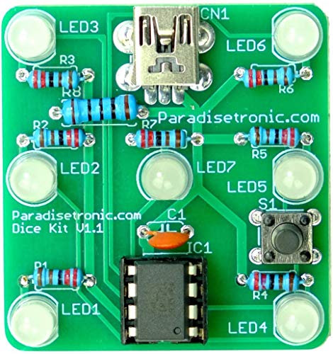 Elektronischer Würfel, Elektronik-Bausatz zum Löten lernen