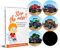 Potty Training Seat Magic Sticker | Monster Truck Potty Training Toilet Color Changing Sticker | 5 Pack Toilet targets for potty training boys | Use with or Without Potty chart or potty watch