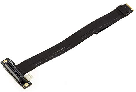 KALEA-INFORMATIQUE Riser-Erweiterung Adapter für M2 PCIe NVMe M Key Port auf PCIe x4 Buchse. Länge 20cm