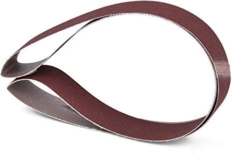 Fafeicy Schleifband 10 Stück 760 x 25 mm, 30 x 1 Zoll, 600# Körnung, für Bandschleifer, Mittel, 50 mm Durchmesser, Sander, Mehrere Schleifbänder
