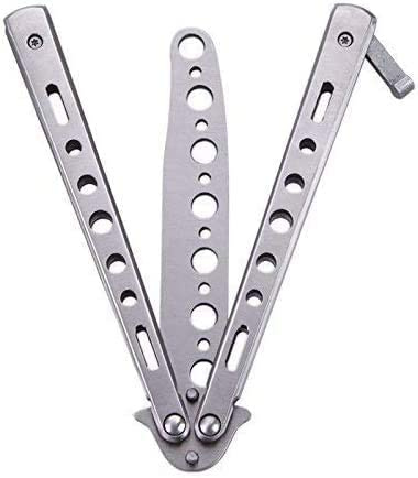 Shentian Butterfly Trainingsmesser, klappbar (Silber Butterfly Messer)
