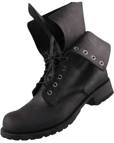 Sendra 11634 - Stivali stringati da uomo, colore: Nero, Nero , 45 EU