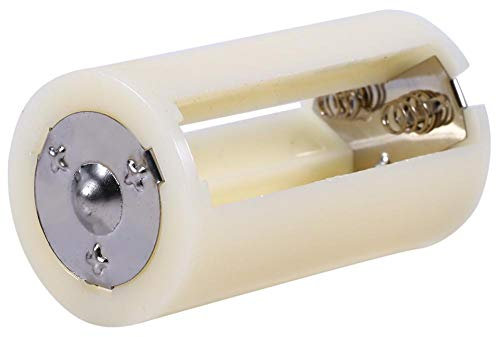 Convertisseur de Batterie AA vers D, convertisseur de Batterie de Grande Puissance, ABS Blanc 4 pièces pour l'électronique 3 d'urgence de l'industrie des Batteries AA à D