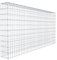 GABIONA Gabion de culture type 3 carré, maillage 5 x 10 cm, profondeur 20 cm, gabion 200 x 100 x 20 cm (L x H x P), anneau en C