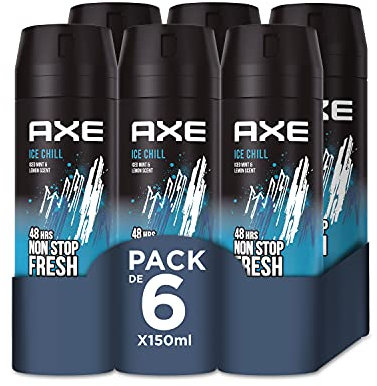 Axe Bodyspray Ice Chill Deodorant for Men 6 x 150ml